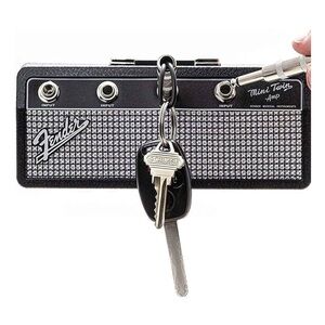 Fender Black and Silver Mini Amp Keychain